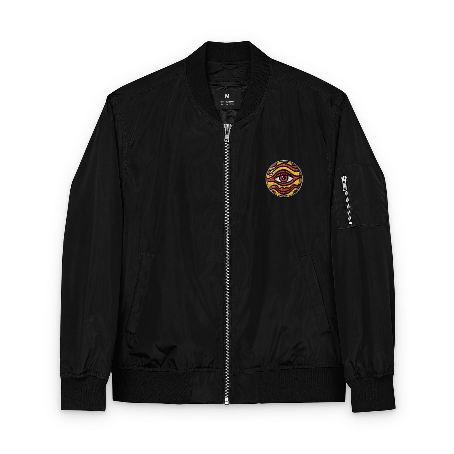 Eye of Jupiter Embroidered Bomber Jacket