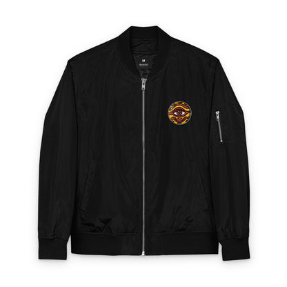 Eye of Jupiter Embroidered Bomber Jacket